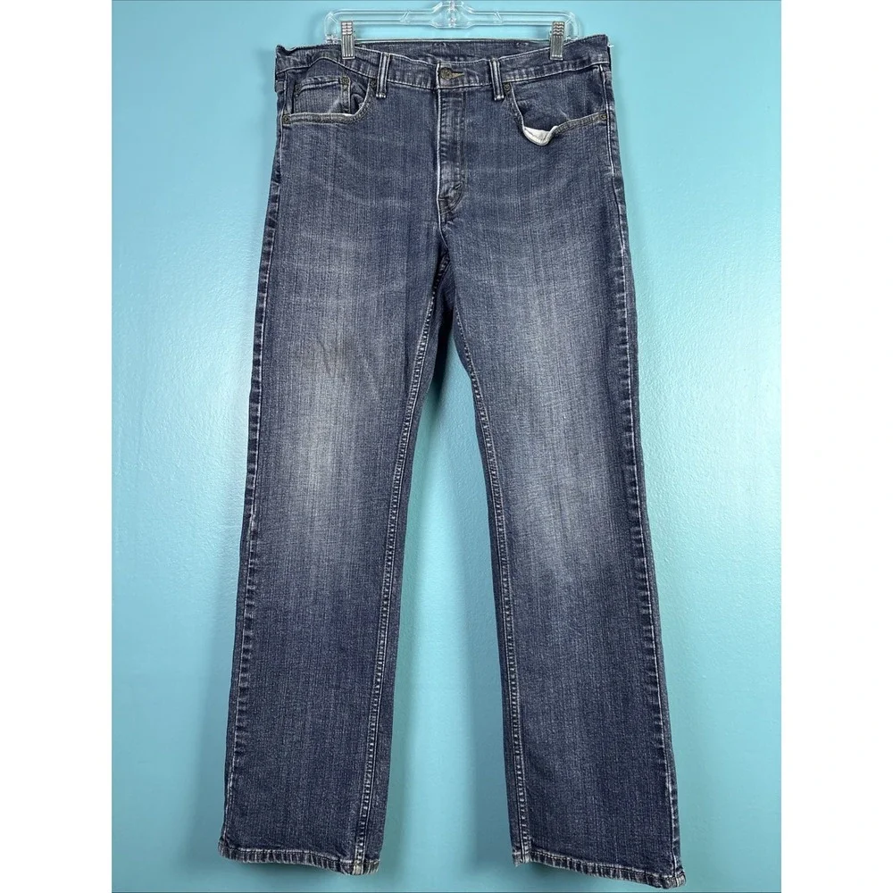 Levi's 559 Jeans Men's Size 38x34 Relaxed Straight Blue Denim Cotton Dark Wash